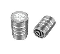 DONGDONG 4 Pezzi Auto Cappucci delle Valvole per Suzuki SwiftV II 2023-, Metallo Tappi per Valvole Pneumatici Cappucci Parapolvere,Silver