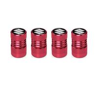 DONGDONG 4 Pezzi Auto Cappucci delle Valvole per Suzuki SX4S-Cross II 2016-2021, Metallo Tappi per Valvole Pneumatici Cappucci Parapolvere,Red