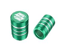 DONGDONG 4 Pezzi Auto Cappucci delle Valvole per Suzuki SX4S-Cross II 2016-2021, Metallo Tappi per Valvole Pneumatici Cappucci Parapolvere,Green