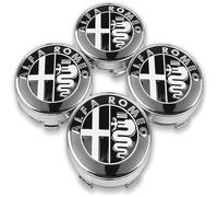 DONGDONG 4 Pezzi Coprimozzo Ruota Centrale per Alfa Romeo Giulietta (Type 940) 2015-2020, Tappi Copricerchi Ruota Coperchio per Cerchione Auto Centro Ruota Tappi,A-68MM