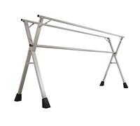 DONGGANSHI Asta Appendiabiti Pieghevole 240 cm, stendibiancheria in Acciaio Inox Resistente, stendibiancheria Portatile, per Vestiti, Lenzuola ()