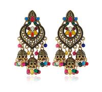 dongguan NUEEUDD 1 Paio Orecchini retrò Indiano Bollywood Vintage Orecchini Pendenti zingara Gioielli di 6#