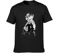 donghuan Alfred Hitchcock Collage Mens Black T-Shirt