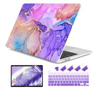 DONGKE Compatibile con MacBook Pro 13" Custodia 2024 2023-2020 Release A2338 M2/M1 A2251 A2289 con display Retina e Touch ID, guscio rigido in plastica e copertura per tastiera e pellicola schermo