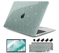 DONGKE Custodia per MacBook Air 13" 2021-2018 Release A2337 M1 A2179 A1932, custodia rigida in plastica con strass e copertura per tastiera, compatibile solo con MacBook Air 13" Retina, compatibile