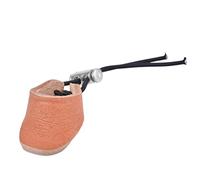 DONGKER Anello per Pollice per Tiro con l'Arco, Protezione per le Dita per Tiro con l'Arco, Dito Linguetta in Pelle con Bottone Automatico Regolabile per Arco Composto, Tradizionale, Ricurvo