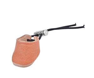 DONGKER Anello per Pollice per Tiro con l'Arco, Protezione per le Dita per Tiro con l'Arco, Dito Linguetta in Pelle con Bottone Automatico Regolabile per Arco Composto, Tradizionale, Ricurvo