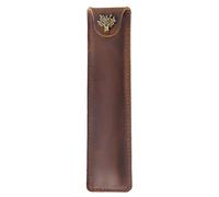 DONGKER Astuccio per Penne Pelle, Porta Penna Vintage con Bottone a Pressione, Portapenne per Uomo, Donna, Lavoro, Ufficio