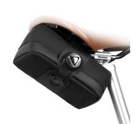 DONGKER Borsa da Sella Bici, Borse Sottosella per Bicicletta Impermeabile con Struttura di Bloccaggio Pomello e Scomparti Interni, Borsello Posteriore per MTB Bici da Corsa