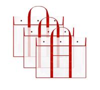 DONGKER Borsa per Opere Arte, 3 Pezzi A3 Custodia per Poster Impermeabile con Maniglia, Cartella per Portfolio Artistico, Poster, Schizzi, Dipinti, Disegno