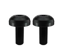 DONGKER Bulloni Gabbia per Bottiglia Acqua per Bicicletta,2 Pezzi M5 x 12mm Viti in Lega di Titanio per Bottiglia Acqua MTB Bullone Esagonali per Portaborraccia per Bici