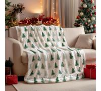 DONGKER Coperta Natalizia, 100 x 130 cm Coperte Flanella di Natale Invernale, Coperta Soffice e Confortevole per Divano, per Camera da Letto, Vacanze Decorazione