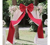 DONGKER Decorazione con Fiocco Grande, 74,8" x 18,5" Fiocchi Decorativo con Lunghe Stelle Filanti, Decorazioni per Feste per Sfondo da Parete per la Stanza di Natalizi, Compleanno, Matrimonio