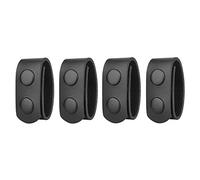 DONGKER Duty Belt Keeper,4 Pezzi Porta per Cintura Tattica in PU Pelle Supporto per Cinture con Doppi Bottoni Automatici Misura 2-2¼ Pollici della Cintura