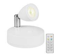 DONGKER Faretti LED Wireless, Luce da Parete Interno a Batteria con Telecomando, Faretto a 3 Temperature di Colore per Corridoio, Soggiorno, Vetrine Credenza