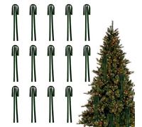 DONGKER Fiocchi di Albero di Natale, 12 Pezzi Fiocco Decorativo in Velluto con Filo Flessibile, Fiocchi Natalizi Decorazioni da Appendere per Ghirlanda di Natalizie, Porte, Pareti, Caminetti