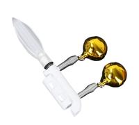 DONGKER Luce a LED per Canna da Pesca con Campanelli, 5 Pezzi Bastoncini Luminosi da Pesca, Luci Notturna di Indicatore di Abboccata per Canna da Pesce, Accessori per Attrezzatura