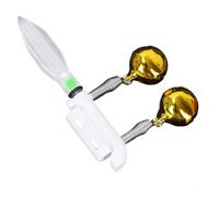 DONGKER Luce a LED per Canna da Pesca con Campanelli, 5 Pezzi Bastoncini Luminosi da Pesca, Luci Notturna di Indicatore di Abboccata per Canna da Pesce, Accessori per Attrezzatura