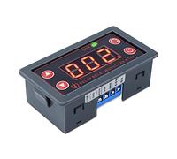 DONGKER Modulo di ritardo DC 5V - 30V, Timer relè con display digitale LED DC 12V 24V 5A, Interruttore di Controllo Modulo 0,1s - 999mins Delay Relay Timer