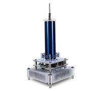 DONGKER Music Tesla Bobina Arco Plasma Generatore, Tesla Coil Altoparlante bluetooth con cavo audio, Giocattoli da desktop fai da te, Teslaspule Modello di sperimentazione per regali e decorazioni