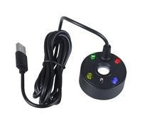 DONGKER Nebulizzatore, DC 5 V, per fontane d'acqua e laghetti, nebulizzatore a LED che cambia colore, per Halloween, giardino, giardino roccioso, cortile all'aperto