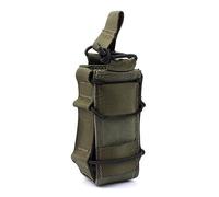DONGKER Open Top Single Mag Pouch, Supporto per Torcia Tattica Tactical Molle Magazine Pouch per riviste M4 / M14 / M16 / AR15