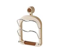 DONGKER Porta Coperchi di Pentole, Supporto per Coperchio a Livelli con Ventosa, Organizer Padelle da Parete Senza Fori per Credenza o Dispensa Cucina