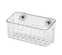 DONGKER Porta Spugna per Lavello, Portaoggetti Lavandino Trasparente in ABS con Ventosa, Organizer per Lavelli per Spugne da Piano Cucina, Sapone, Spazzola per Piatti, Paglietta