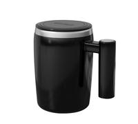 DONGKER Tazza Automescolante, 400ML Tazze Miscelazione Automatica in Acciaio Inossidabile con Porta di Ricarica Magnetica, Bicchieri Autoagitante con Manico e Coperchio per Caffè, Latte, Cacao