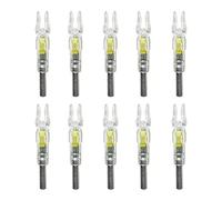 DONGKER Tiro L'Arco Arco Cocca,10 Pezzi Cocche Illuminata Automaticamente per Aste di Frecce da 6.2 mm di Diametro per Caccia Tiro