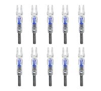 DONGKER Tiro L'Arco Arco Cocca,10 Pezzi Cocche Illuminata Automaticamente per Aste di Frecce da 6.2 mm di Diametro per Caccia Tiro