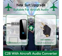 Dongle Adattatore Audio Bluetooth 2 in 1 Jack 3,5 mm per Musica Wireless