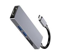 Dongle adattatore multiporta digitale USB C 5 in 1 Splitter Dongle adattatore per uscita video del computer portatile