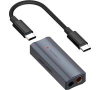 Dongle amplificatore per cuffie Fosi Audio DS2 da USB-C a DAC da 3,5 mm - Amplificatore portatile con doppia uscita per iPhone, iPad Pro, dispositivi Android