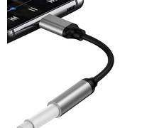 Dongle audio da USB a AUX-cavo adattatore di tipo C, femmina da 3,5 mm con trasferimento ad alta fedeltà | Connettore per cuffie stereo, adattatore di musica compatta, linea audio universale p