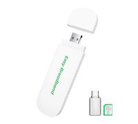 Dongle EIOTCLUB CAT4/4G LTE con WiFi 6, Modem USB A & USB C con SIM, 150 Mbit/s, Stick Internet LTE Plug & Play, Hotspot mobile per Laptop/PC/Tablet/Telefono, ideale per Viaggi/Business