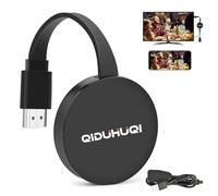 Dongle HDMI Wireless, adattatore Miracast HDML con Screen Mirror, HDMI Wireless Cast per i-Phone/i-Pad/Android/iOS a TV/monitor/proiettore, supporta Miracast, DLNA, Airplay (nero opaco)