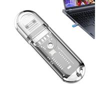 Dongle USB dente blu - Adattatore audio auto Blue Deep 5.3, Plug and Play, basso ritardo, trasferimento wireless, ricevitore di dongle per altoparlante, tastiera, controller, stampante, cuffia,