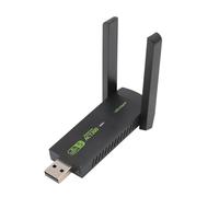 Dongle WiFi, Adattatore WiFi USB 1300Mbps Dual Band 2.4GHz/5GHz Ad Alto Guadagno Doppia Antenna 5dBi Adattatore Wireless USB per Telefono/Tablet/Laptop, Supporta