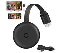 Dongle Wireless HDMI - 2025, Plug and Play, 2.4/5 GHz Miracast HDMI Display Dongle 4K WiFi Display Adattatore compatibile con smartphone/laptop/PC/monitor/proiettore (supporta Miracast/DLNA/Airplay)