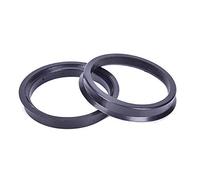DONGLING Anelli di Centraggio 1 Set 4 Hub Centric Rings Car Wheel Bore Center Collar 66.6-57.1mm for Auto ID 57.1-mm Nero