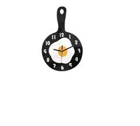 DONGLING Orologio Da Parete Cartoon Iron Pot Fried Egg Hanging Clock Kitchen Breakfast Decoration Suitable For Living Room