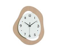 DONGLING Orologio Da Parete Modern Creative Digital Wall Clock Twisted Irregular Shape Room Living Home Personality Decoration(Khaki)