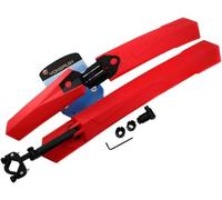 DONGLING Parafango Bici Parafanghi for Bici Parafango Installazione Rapida Strada Montagna Bicicletta Ciclismo Pneumatico Anteriori/Posteriori Set Splashboard(Red)