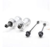 DONGLING Rilasci Rapidi per Bicicletta Spiedini for mozzo Ruota Bici 28 32 36 Fori Raggio MTB Filettatura for Cuscinetti Bicicletta Anteriore Posteriore Moutain Sgancio rapido V Freno(36 Hole Silver)