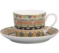 DONGLING Tazza da caffè Set da tè pomeridiano britannico dal design classico retrò Tazza da caffè e piattino in porcellana cinese Tazza da tè tradizionale di lusso leggera Il miglior set da tè