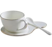 DONGLING Tazza da caffè Set tazza e piattino in porcellana Bone China Tazza da tè pomeridiana Phnom Penh con tazza da acqua da 180 ml Tazza da latte Accessori for macchina da caffè adatti