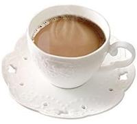 DONGLING Tazza da caffè, Tazze da caffè colorate - Tè in gres ceramico, tazze Set di tazze da caffè in ceramica Bianco piccolo Royal Luxury Vintage Piattino for tazza da tè Fiore nuziale Caffè Bicchie