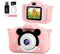 DONGQI Macchina Fotografica Bambini, 2.0 Pollici Schermo HD da 1080P Selfie Fotocamera Digitale per Bambina Videocamera per Ragazzi 3-12 Anni, con Scheda 32 GB, Regali Giocattolo di Compleanno