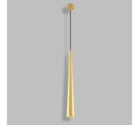 DONHEK Lampada a sospensione cilindrica da 5W Lampadario in alluminio per interni Lampadario moderno a cilindro per soggiorno ristorante